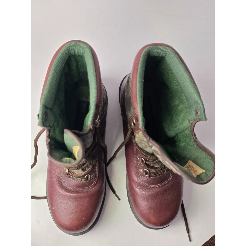 Wolverine Camo Men's Boots Size 7.5 Brown Leather Hunting Work‎ High Top Shoes